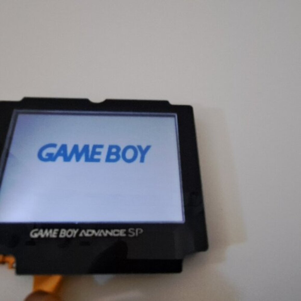 Original Nintendo Gameboy Advance SP Frontlit LCD Screen With New Glass